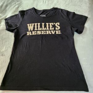 Willie's Reserve Independent Farmers Black Tshirt With Graphics Size XL